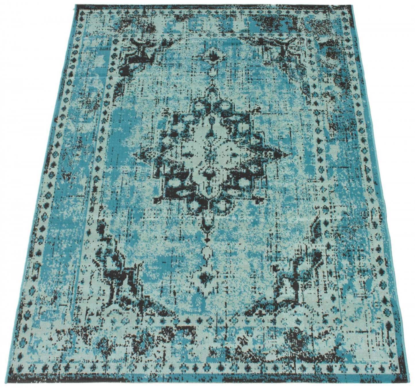 Tapis Chenta Aqua 5'3 x 7'7|Tapis Chenta turquoise 5 pi 3 po x 7 pi 7 po|D86FMYKV