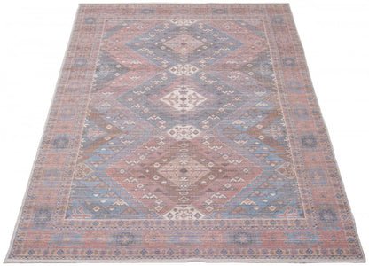 Tapis Samia Bleu 5'3 X 8'0 Tapis|Tapis Samia bleu 5 pi 3 po x 8 pi 0 po