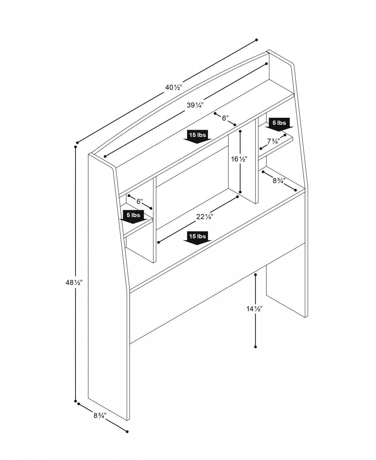 Tête de lit simple Astrid - Blanc|Tête de lit Astrid pour lit simple - blanche