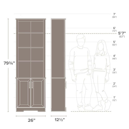 Bibliothèque Rustic Ridge Prepac - Washed White|Bibliothèque Rustic Ridge de Prepac - blanc délavé