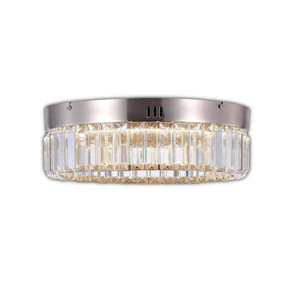 Stella One-Tier LED Satin Nickel Flush Mount|Plafonnier affleuré à 1 niveau Stella nickel satiné à DEL|D06HXRK8