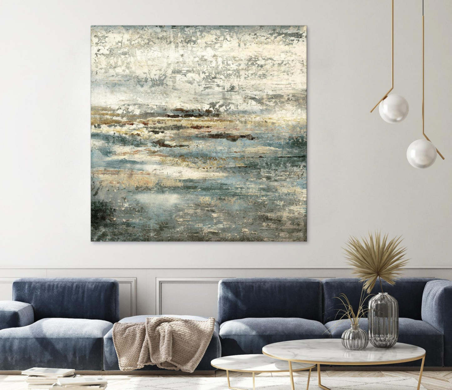 Œuvre d'art murale géante « Maui Mystery » 72 x 72