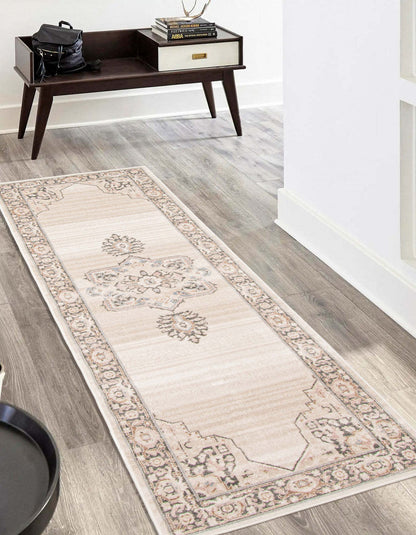 Tapis de passage Myra ivoire - 2'8 X 8'2 | Tapis de couloir Myra ivoire - 2 pi 8 po x 8 pi 2 po