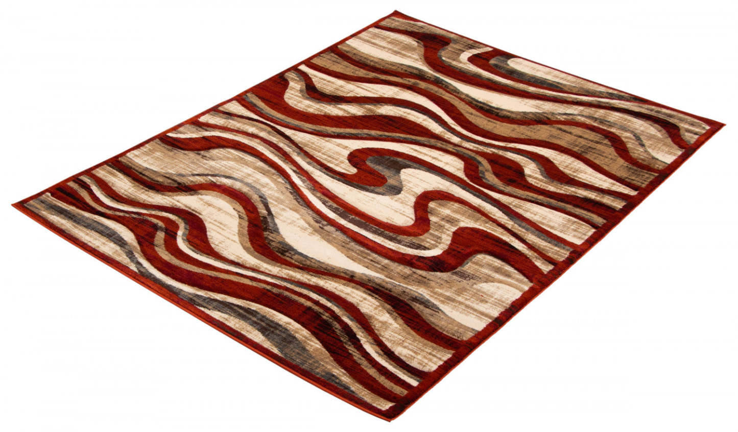 Tapis rouge Allonah - 7'10 X 10'2 |Carpette Allonah rouge - 7 pi 10 po x 10 pi 2 po