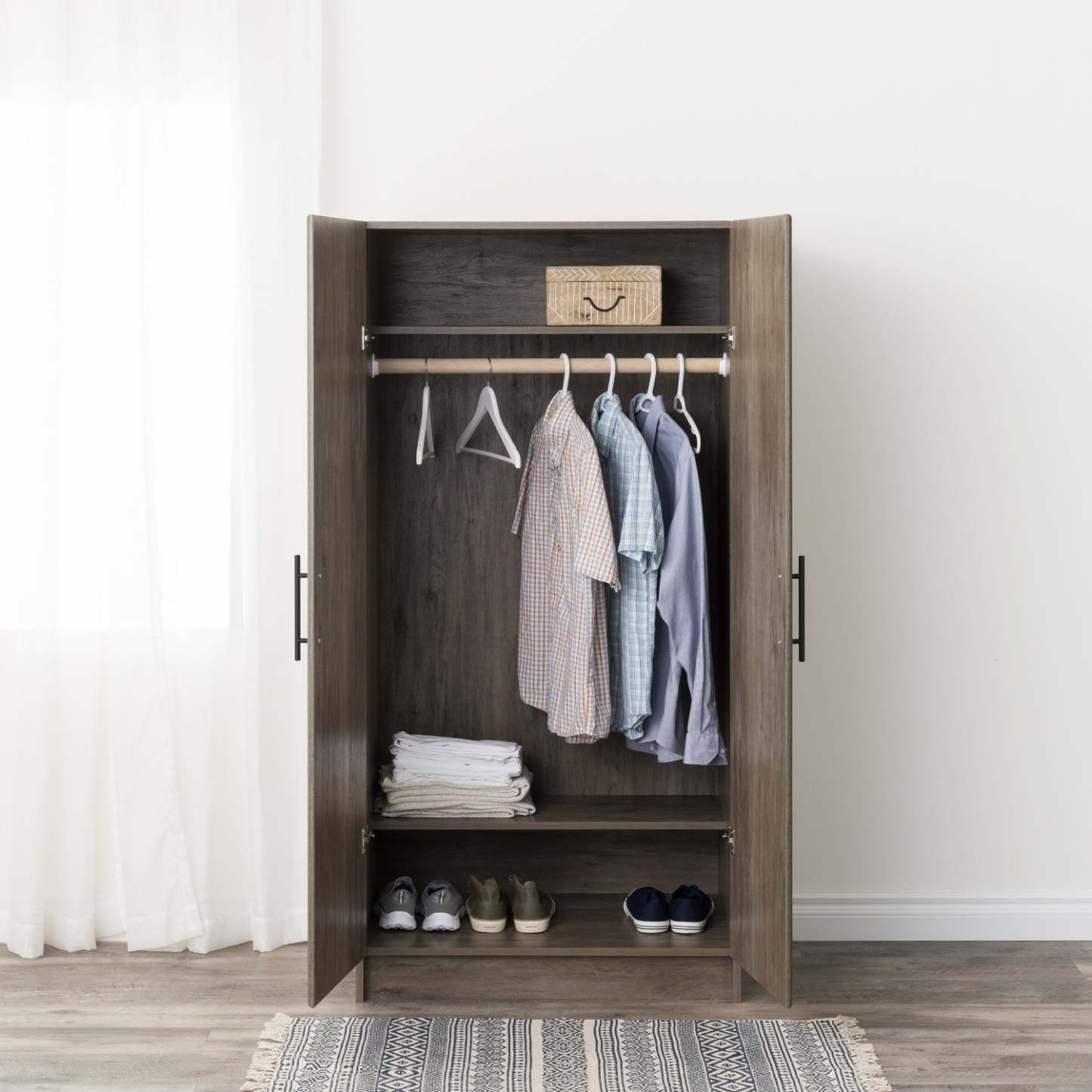Armoire-penderie Elite 32 - Drifted Grey|Armoire-penderie Elite de 32 po - gris délavé