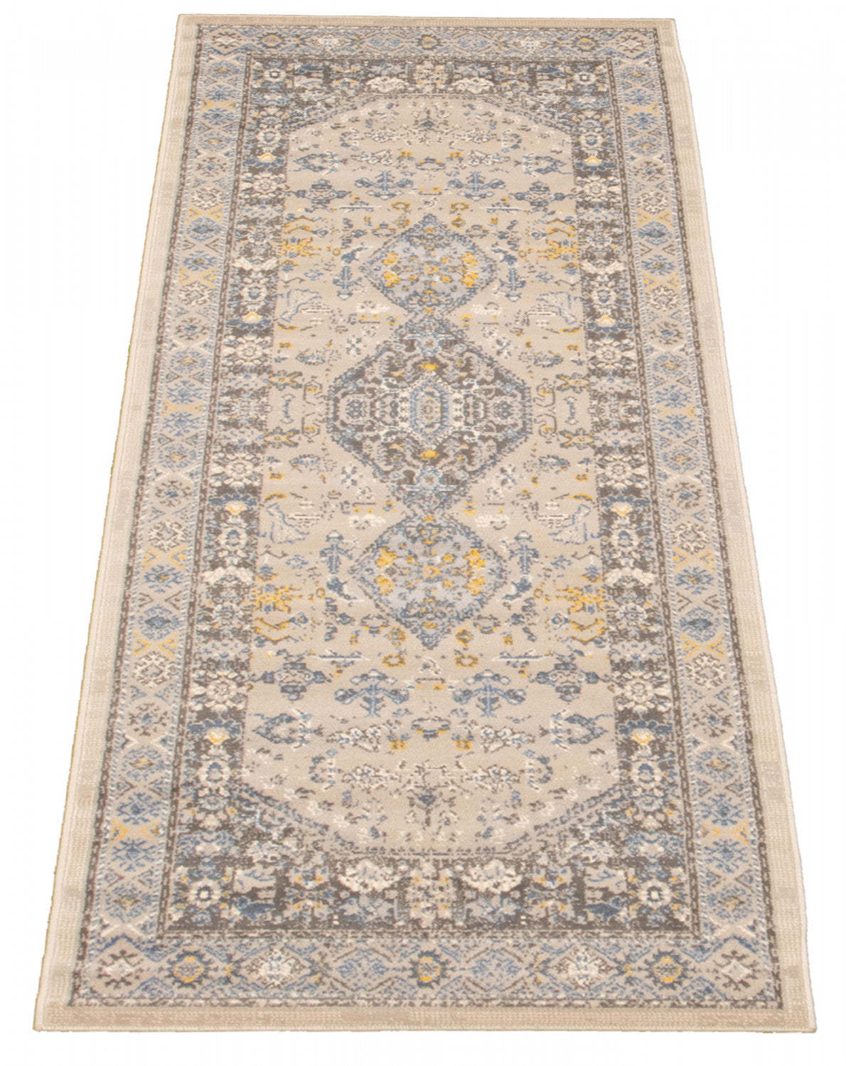 Tapis Sabra Bleu - 2'7 x 8'0|Carpette Sabra bleu - 2 pi 7 pox 8 pi 0 po| D28Q7IQY