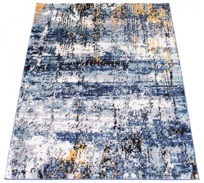 Tapis Paloma Marble Bleu - 6'7 x 9'6|Carpette Paloma Marble bleue - 6 pi 7 po x 9 pi 6 po|D86F8TQA