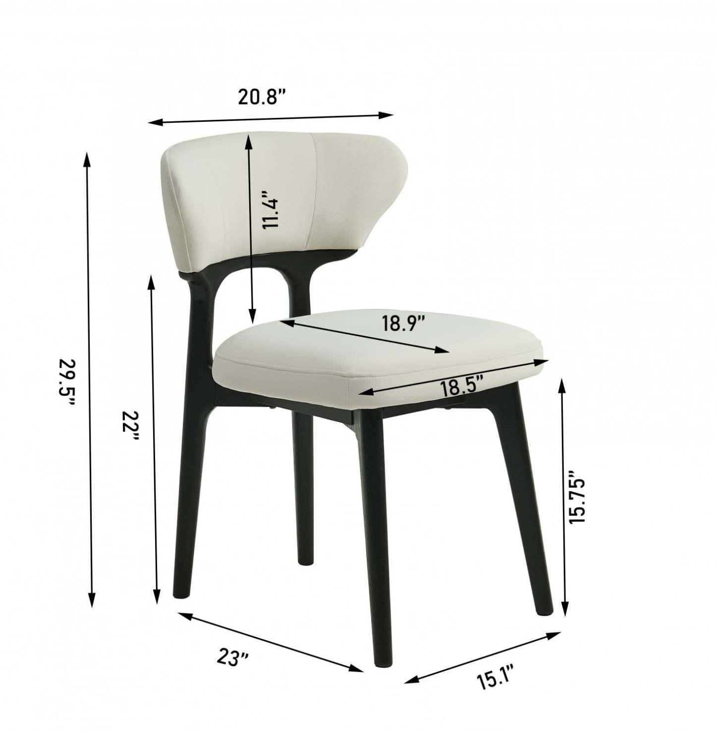 Susie Chaises De Salle À Manger En Bois, Lot De 2, Chaises Latérales Tapissées En Tissu Avec Pieds En Bois, Beige