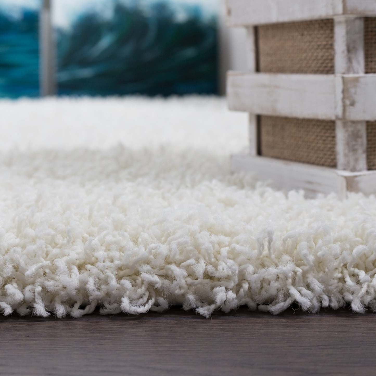 Victoria Cream Shag 3 x 5 Area Rug|Carpette à poils longs Victoria crème 3 x 5|D80G63FT