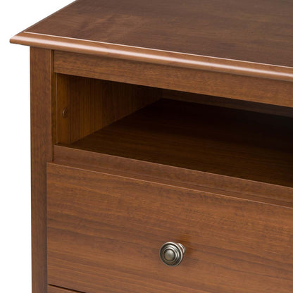Monterey Tall 2-Drawer Nightstand - Cherry|Table de nuit haute Monterey à 2 tiroirs - cerisier