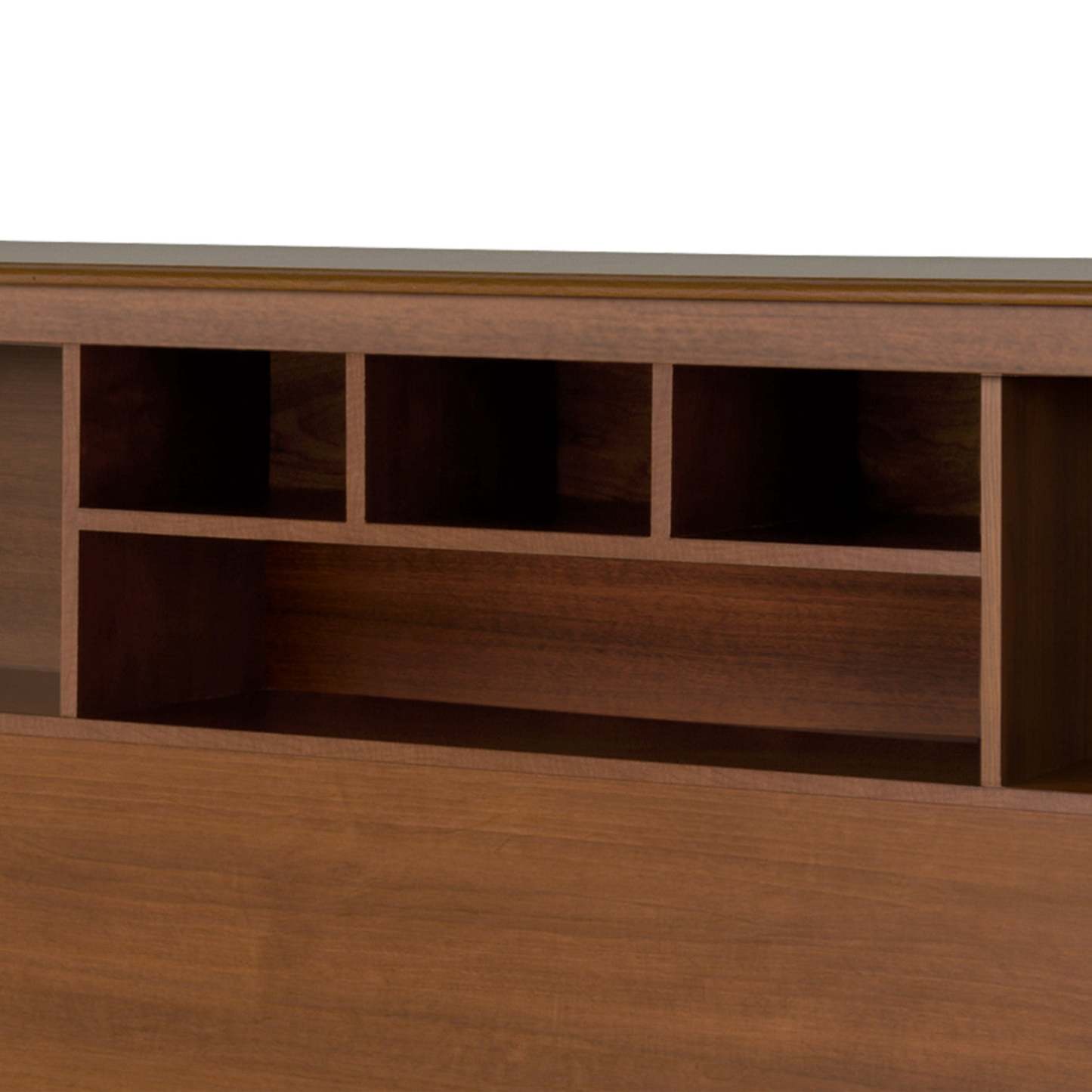 King Bookcase Headboard - Cherry|Tête de lit bibliothèque pour très grand lit - cerisier