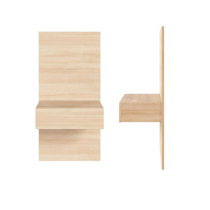 Nordika Milano Floating Nightstand Extension Panel Set Of 2 - Natural Blonde Oak|Ensemble 2 panneaux d'extension pour table de nuit flottante Milano Nordika - chêne blond naturel