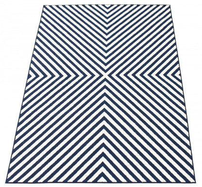 Tapis Dodie Bleu-Ivoire 6'7 x 9'6|Carpette Dodie bleueivoire 6 pi 7 po x 9 pi 6 po|D86FQY8A