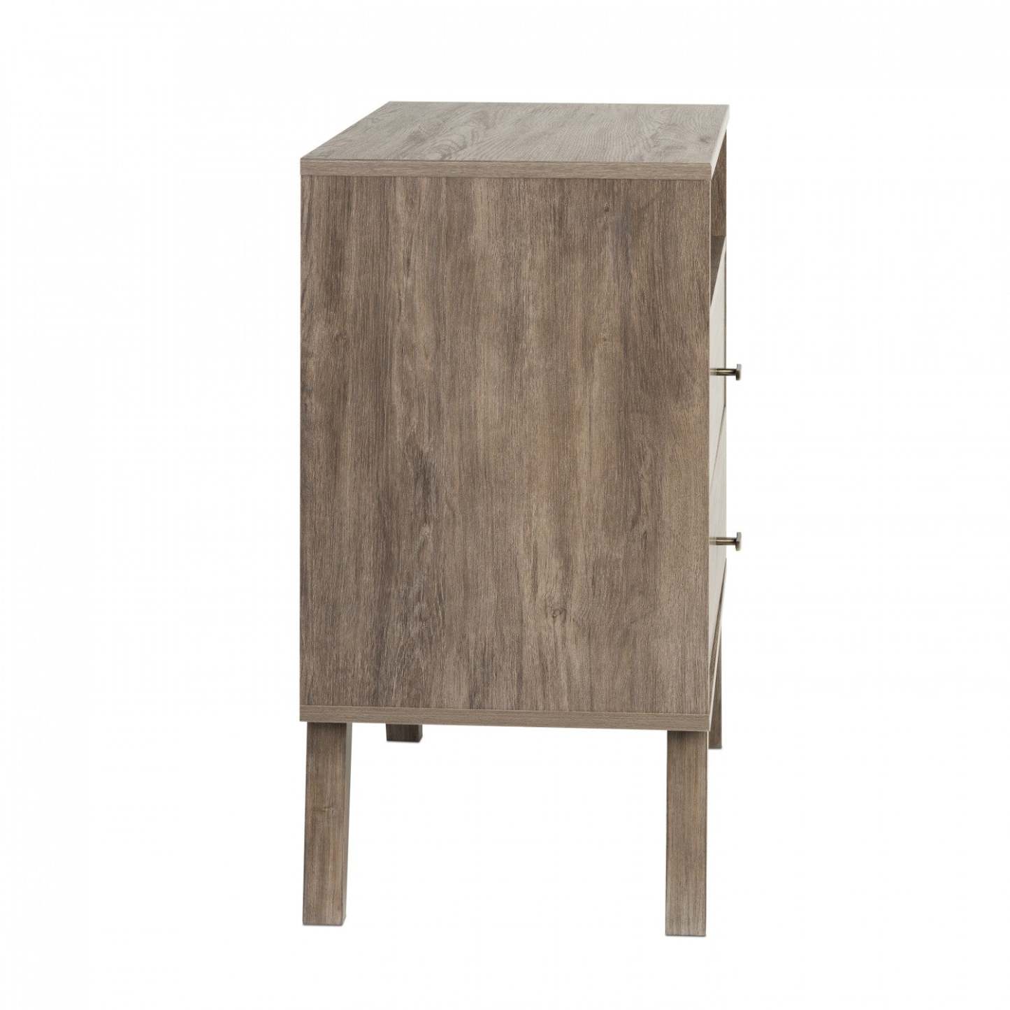 Milo 2-Drawer Tall Nightstand - Drifted Grey|Table de nuit haute Milo à 2 tiroirs - gris délavé