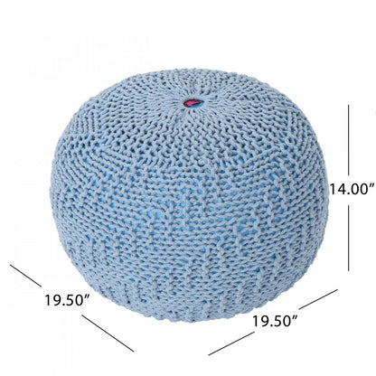 Pouf rembourré Murphy, 100 % coton - Sarcelle | Pouf Rembourré Murphy, 100 % Coton, - Couleur Bleu Sarcelle