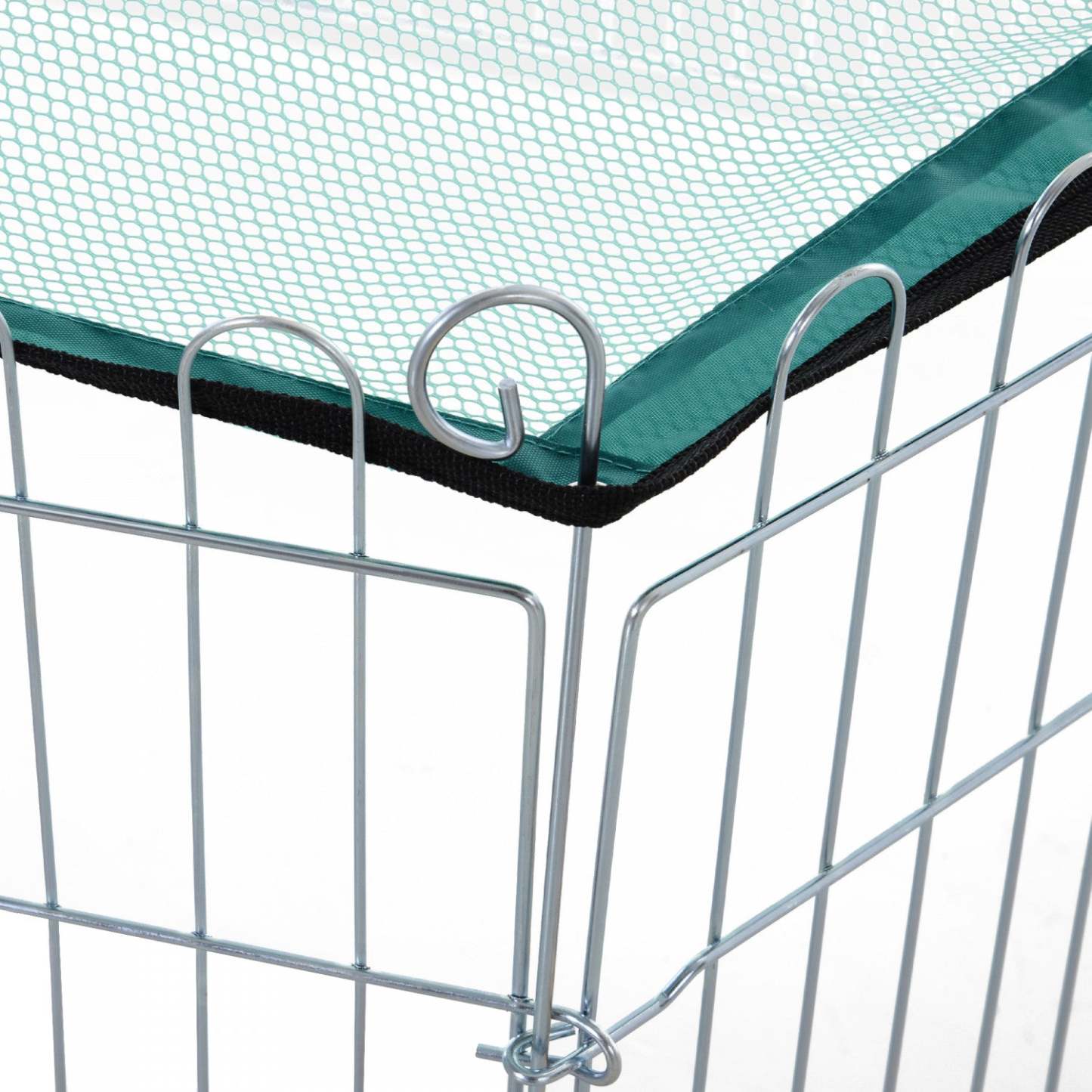 Pawhut Parc Pliable Pour Animal Domestique Avec Couvercle Supérieur, Enclos Portable Robuste Pour Chiens, Chats, Poules, Ra