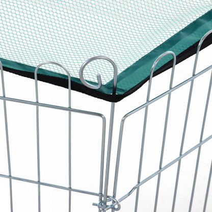 Pawhut Parc Pliable Pour Animal Domestique Avec Couvercle Supérieur, Enclos Portable Robuste Pour Chiens, Chats, Poules, Ra