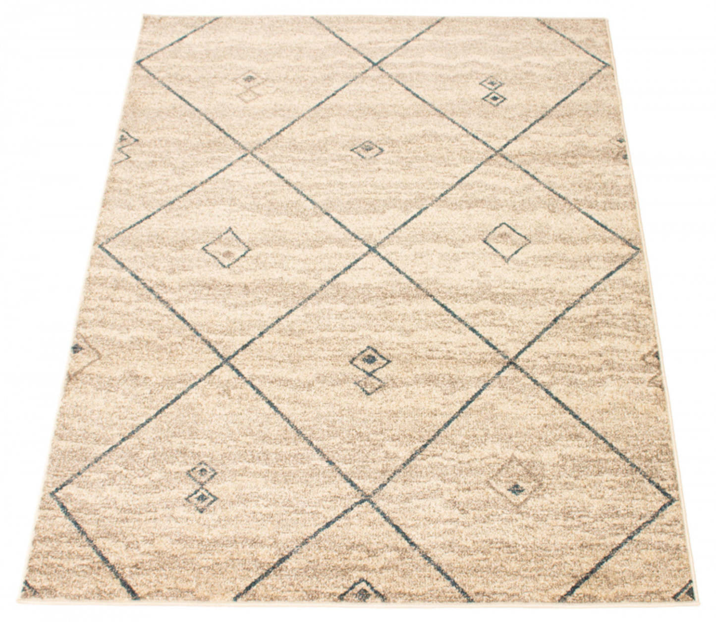 Tapis Grande Ivoire/Bleu 3'11 X 5'7|Tapis Grande Ivoire / Bleu 3pi 11 po X 5pi 7po| D26IDP1N|Carpette Grande ivoirebleue 3 pi 11 po x 5 pi 7 po|D26IDP1N