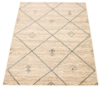 Tapis Grande Ivoire/Bleu 3'11 X 5'7|Tapis Grande Ivoire / Bleu 3pi 11 po X 5pi 7po| D26IDP1N|Carpette Grande ivoirebleue 3 pi 11 po x 5 pi 7 po|D26IDP1N