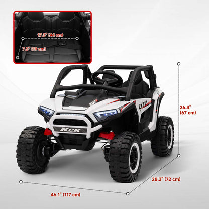 Qaba Vus 24v 7ah, Camion Électrique À Piles Pour Enfants, 2 Places, 4wd Avec 4 Ressorts | Qaba Vus 2 Places, Voiture Électrique 24 V 7 Ah Pour Enfants Avec Suspension À Ressort, Télécommande