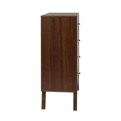 Milo Tall 4-Drawer Chest - Cherry|Commode verticale haute Milo à 4 tiroirs - cerisier