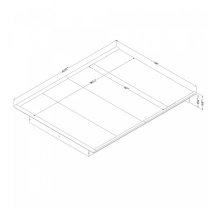 Lit plateforme Step One avec moulures - Noir pur | Lit plateforme Step One - Noir uni