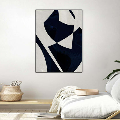 Black Machine I Canvas Framed Black 18x24 Wall Art|Œuvre d'art murale sur toile encadrée noire « Black Machine I » 18 x 24