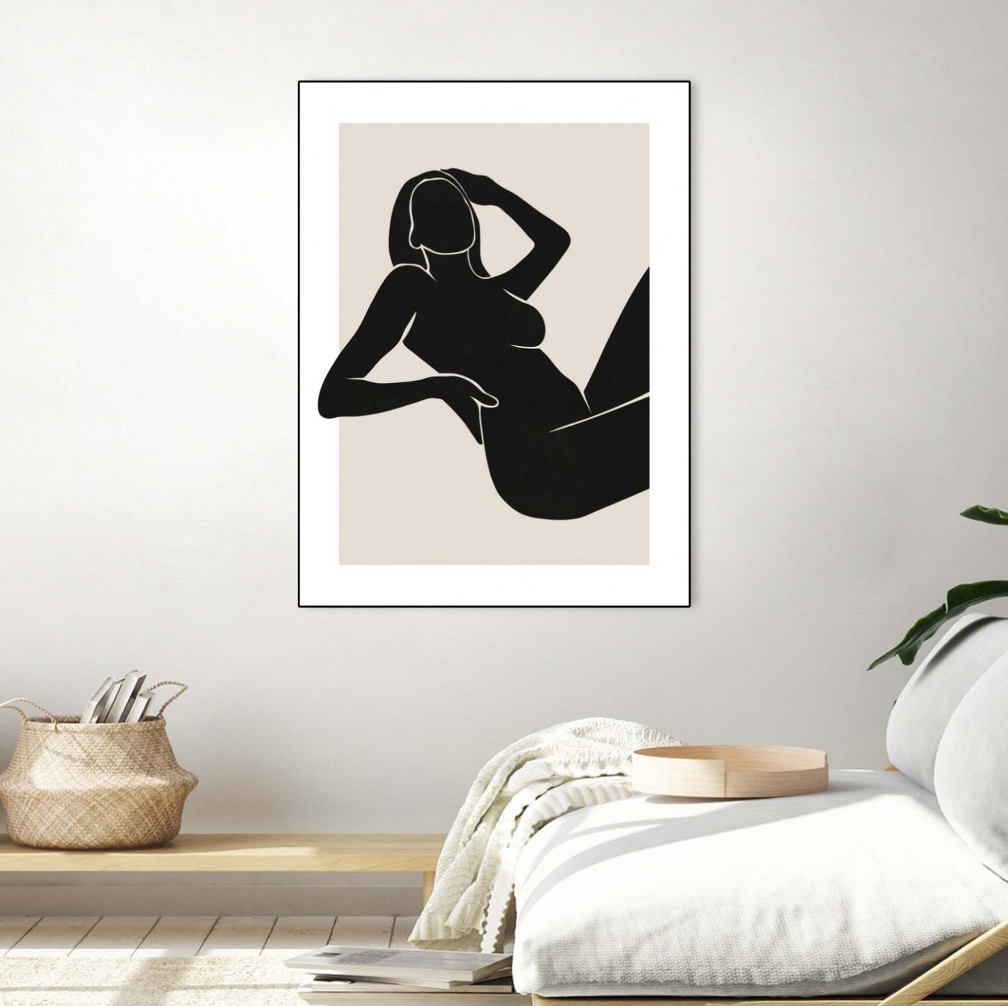 Untitled Canvas Framed Black 30x40 Wall Art|Œuvre d'art murale sur toile encadrée noire « Untitled » 30 x 40