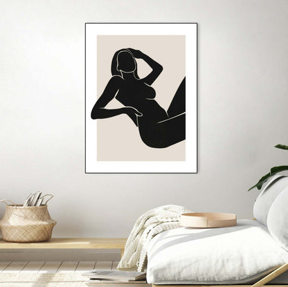 Untitled Canvas Framed Black 30x40 Wall Art|Œuvre d'art murale sur toile encadrée noire « Untitled » 30 x 40