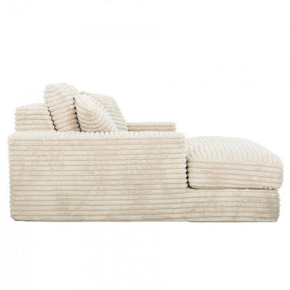 Chaise longue en mousse Sealy 68 Snug - Beige | Fauteuil long Snug de Sealy de 68 po avec mousse - beige