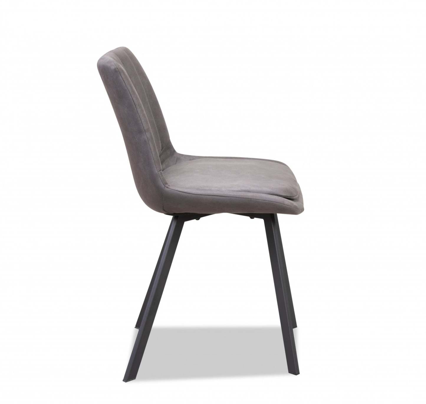 Chaise de salle à manger Kerri, simili cuir anthracite (ensemble de 2) | Chaise De Salle À Manger Kerri En Similicuir Charbon (ensemble De 2)