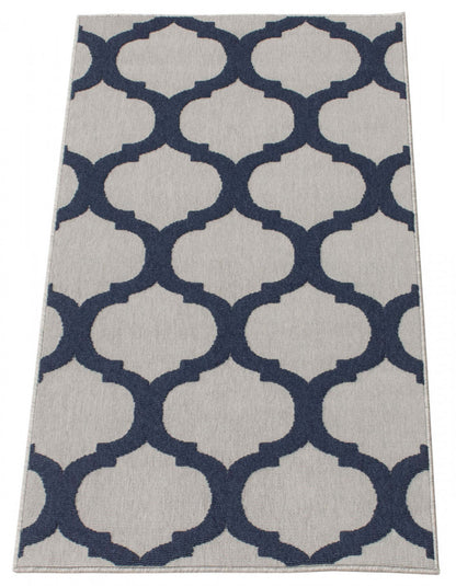 Tapis Sophie gris-marine - 2'8 x 4'11| Carpette Sophie grisebleu marine - 2 pi 8 po x 4 pi 11 po|D86FBFM8