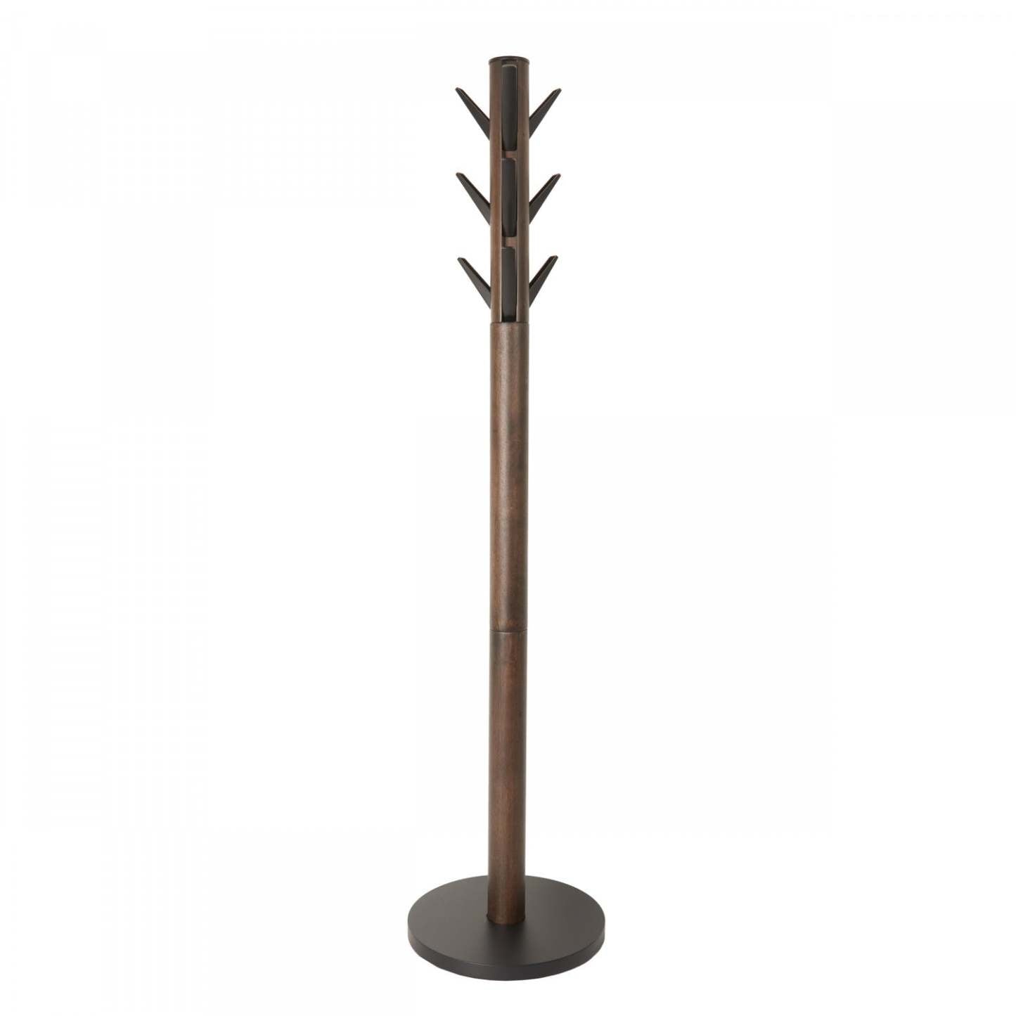 Umbra Modern Wood Flapper Coat Rack - Noir et Noyer|Portemanteau moderne Flapper de Umbra en bois - noir et noyer