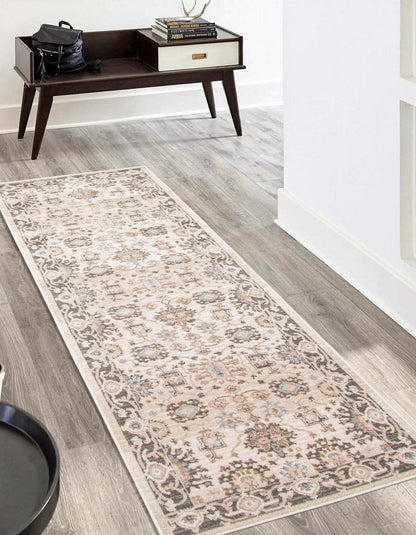 Tapis de passage Gloria ivoire - 2'8 X 8'2 | Tapis de couloir Gloria ivoire - 2 pi 8 po x 8 pi 2 po