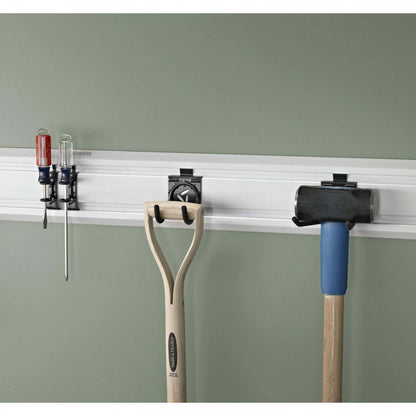 Canaux GearTrackMD de 4 pi de largeur (ensemble de 2) de Gladiator - gris clair