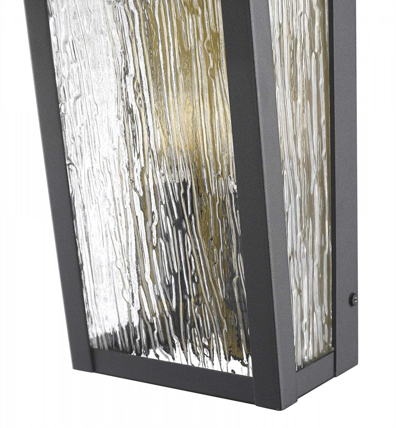 Applique murale extérieure à 3 lumières Point, lampe noire et laiton | Applique Murale D'extérieur Point A 3 lampes, Noir Et Laiton