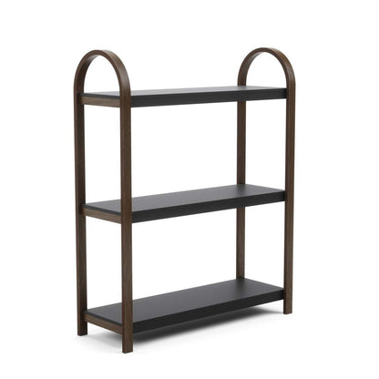 Umbra Modern Bellwood 3-Shelf Library - Noir et Noyer|Bibliothèque moderne Bellwood de Umbra à 3 tablettes - noire et noyer