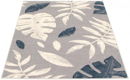 Palta Silver-Prol Area Rug - 5'3 x 7'3|Carpette Palta argent-couleur pétrole - 5 pi 3 po x 7 pi 3 po| D2AKOXA0