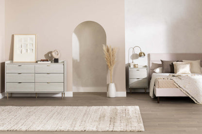 Table de nuit Hype à 2 tiroirs - Chêne d'hiver | Hype Table De Chevet 2 Tiroirs - Chêne Hivernal