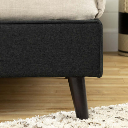 Lit rembourré complet Gravity Queen - Gris anthracite mat | Gravity Lit complet rembourré Grand - Gris anthracite mat | D83GCYKD