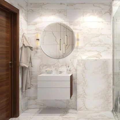 Arcus 30 X 30 Round Frameless Beveled Edge Mirror|Miroir rond Arcus 30 po x 30 po sans cadre avec bordure biseautée