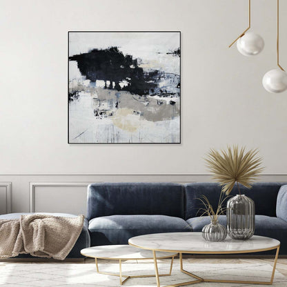 Big Bonanza Canvas Framed Black 20x20 Wall Art|Œuvre d'art murale sur toile encadrée noire « Big Bonanza » 20 x 20