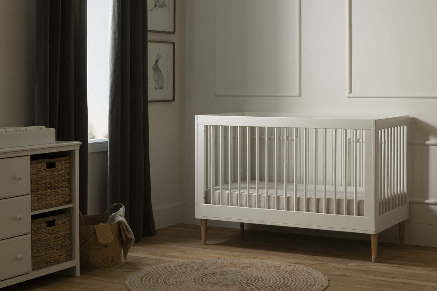 Lit bébé convertible 3 en 1 Cotton Candy - Blanc | Cotton Candy Lit De Bebe Convertible 3 En 1 - Blanc