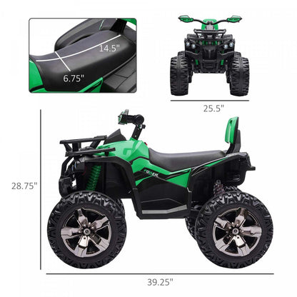 Aosom Voiture Quad À Quatre Roues Pour Enfants 12 V Avec Musique, Phares Réalistes, Large Roue | Aosom Voiture Quad À Quatre Roues Pour Enfants 12 V Avec Phares De Travail Mp3 Reels, Moto Alimentée