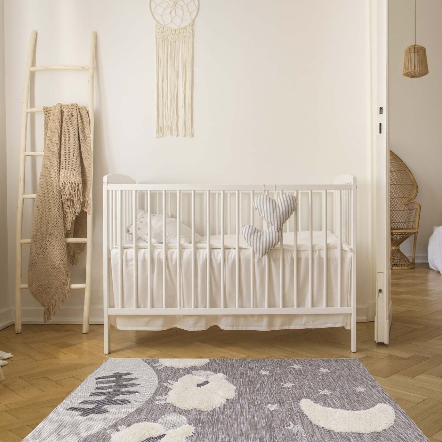 Kids Sheep Area Rug - 5'3 x 7'7|Carpette à motif de mouton pour enfants - 5 pi 3 po x 7 pi 7 po