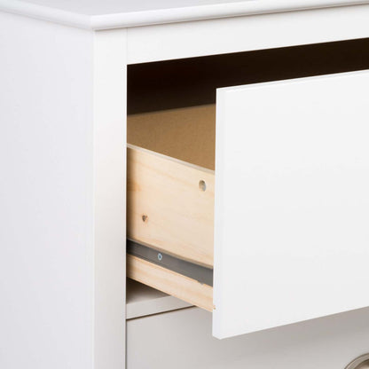 Yaletown 2-Drawer Tall Nightstand - White|Table de nuit haute Yaletown à 2 tiroirs - blanche