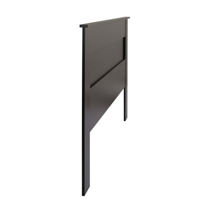 King Flat Panel Headboard - Black|Tête de lit à panneau plat pour très grand lit - noire