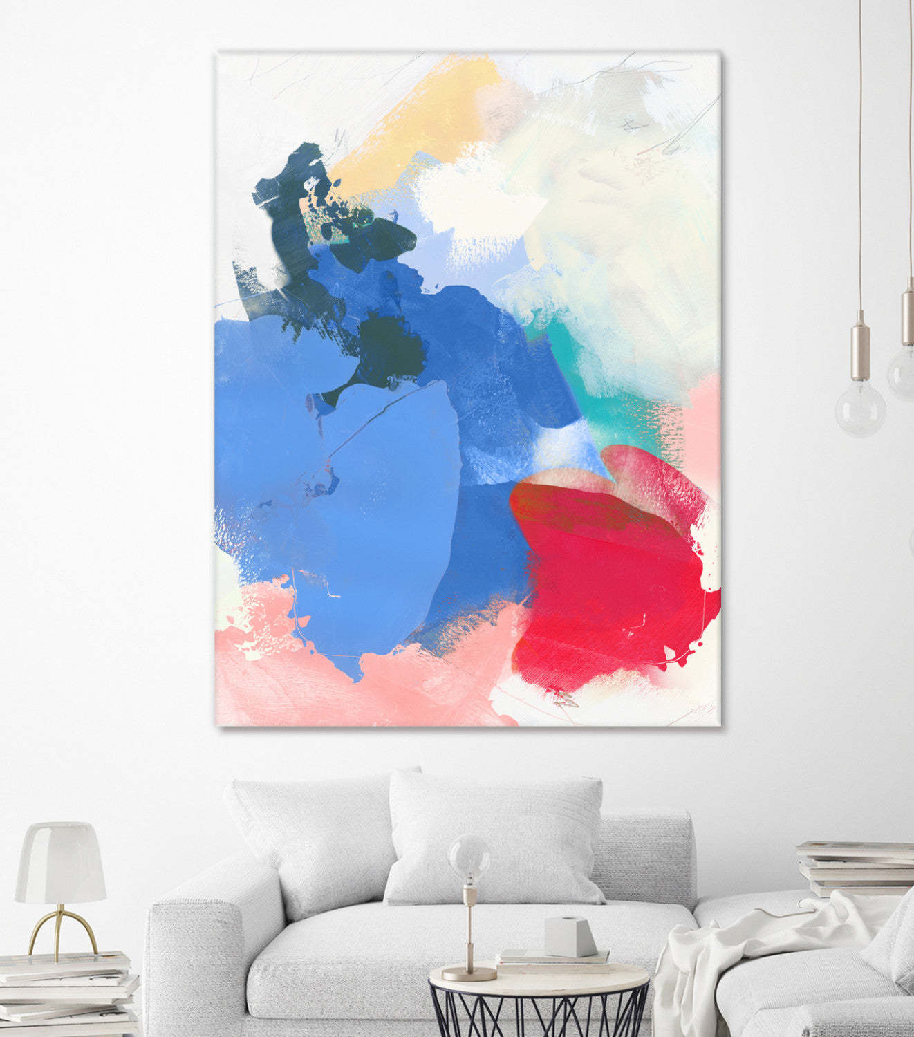 Œuvre d'art murale géante « Sweet Poetry I » 72 x 54