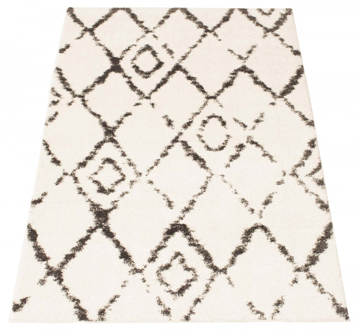 Serafina Ivory Shag 3'11 x 6'0 Area Rug|Carpette à poil long Serafina ivoire 3 pi 11 po x 6 pi 0 po|D86F2ZM6