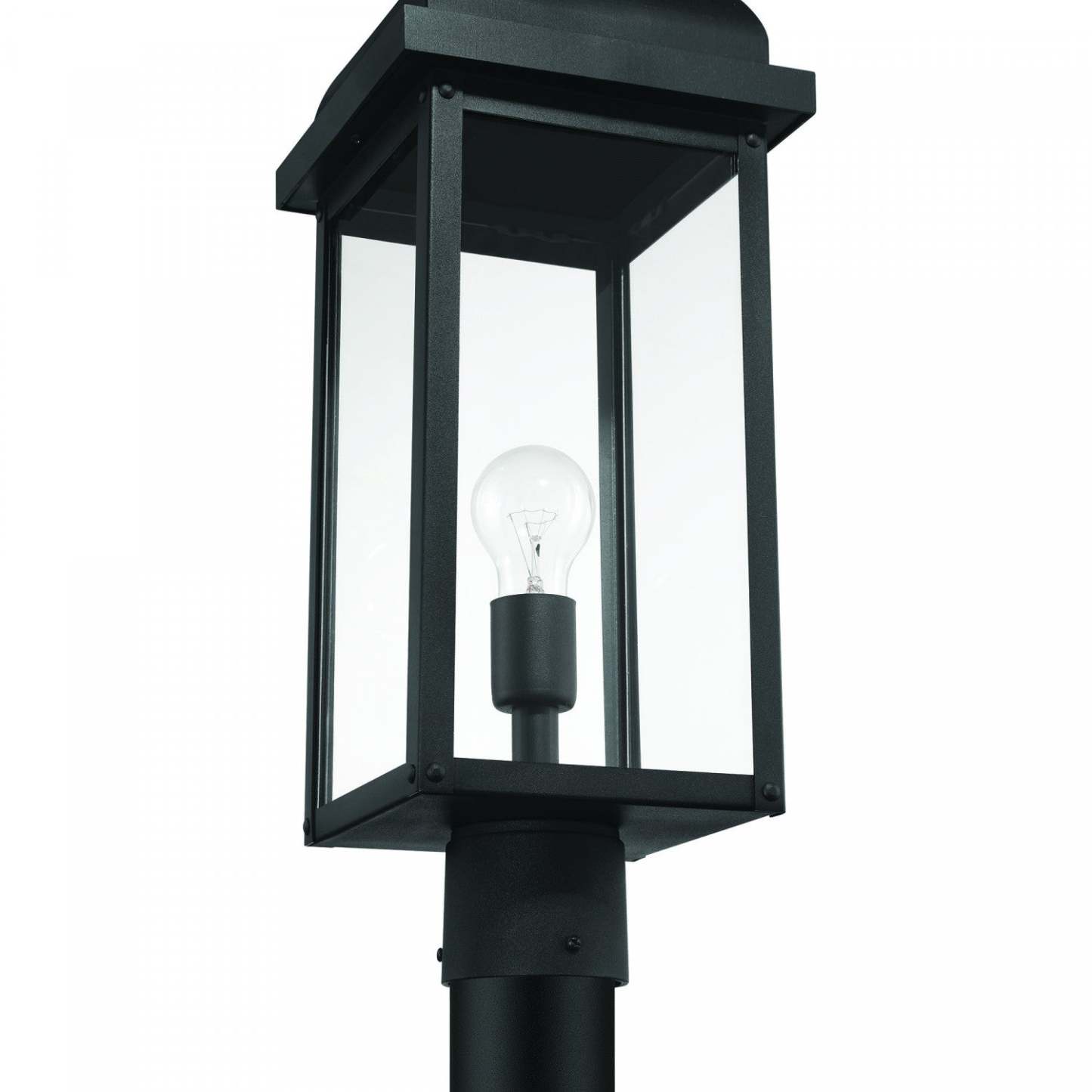 Madrid 1 Light Outdoor Post Light, Black Lamp | Luminaire D’exterieur Madrid A 1 lampe, Noir